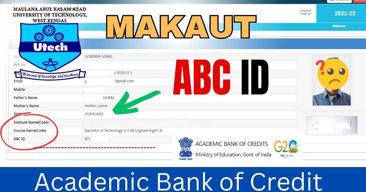 MAKAUT ABC ID For Students